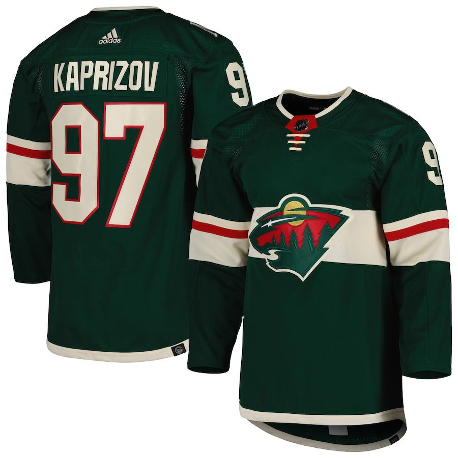 Men Minnesota Wild #97 Kirill Kaprizov adidas Green Primegreen Authentic Pro Home Player NHL Jersey->customized nhl jersey->Custom Jersey